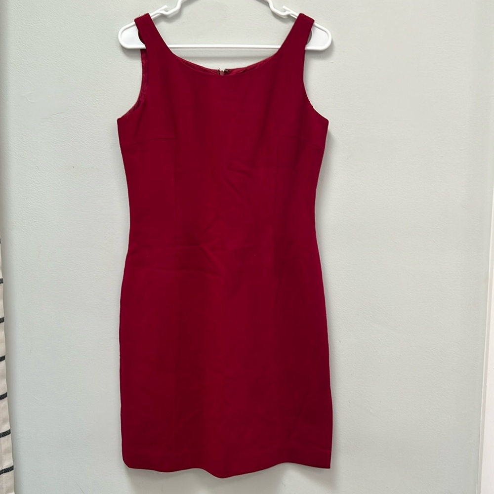 Ann Taylor red petite dress